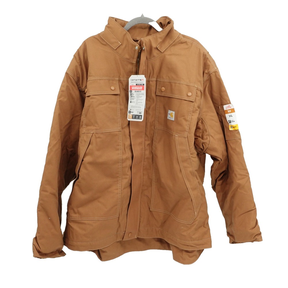 Carhartt FR Coat SZ 3XL Cat3 Flame Resistant Full Swing Quick Duck Insulated NWT